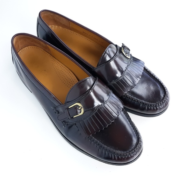 Cole Haan Mens Loafer Dress Shoes 13E Cherry Brown - Picture 2 of 8